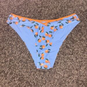 NWOT Blackbough Orange Print Bikini Bottoms